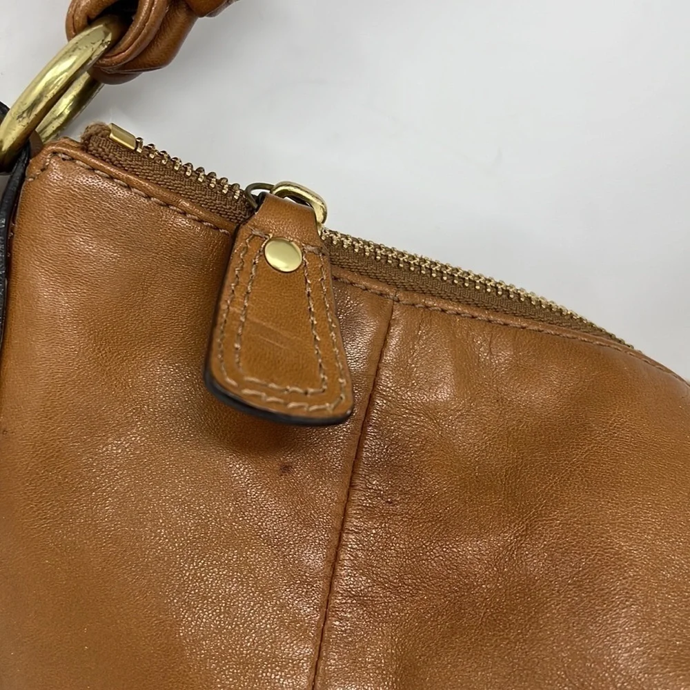 Coach Kristin 14783 Brown Leather Shoulder Crossbody Bag - Picture 6 of 14